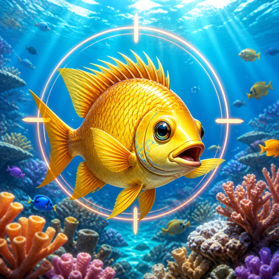 Original tropical fishing game category artwork