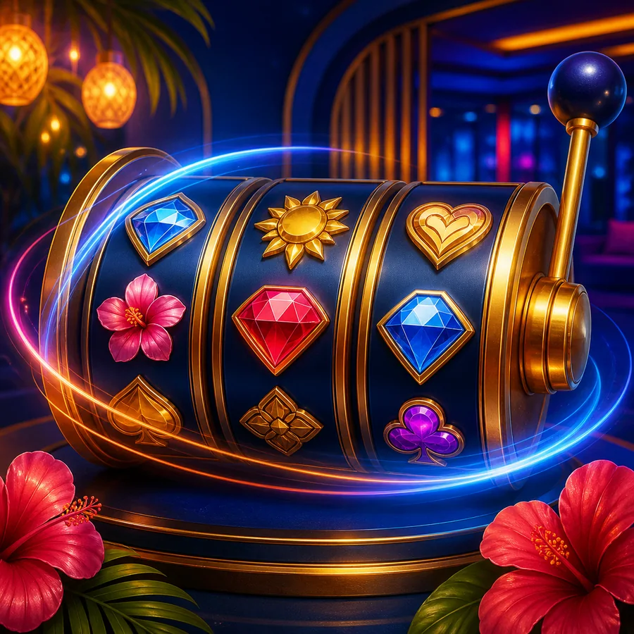 Original tropical online slots category artwork